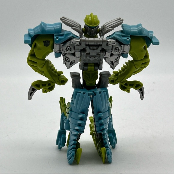 SLASH Age of Extinction Transformers 2014 One Step Changer Dinobot RARE Figure - Picture 2 of 15